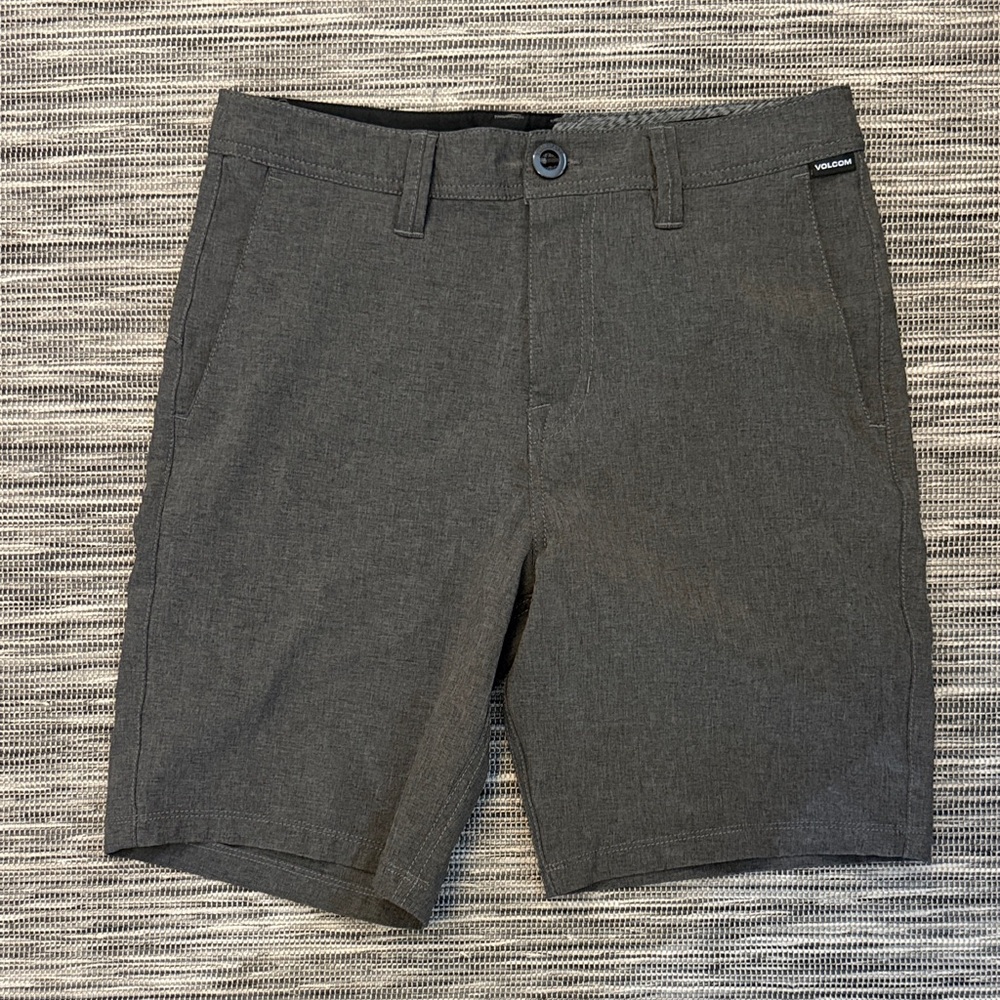 Volcom Men's Charcoal Flat Front Shorts